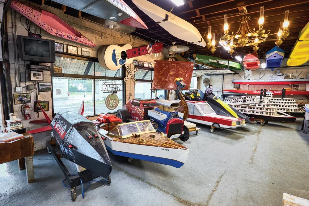 Cardboard Boat Museum, Shady Rest Campground on the Ohio River
